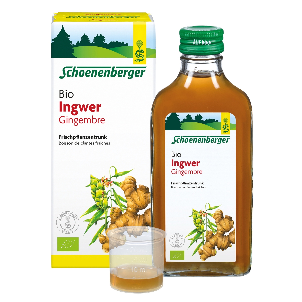 Schoenenberger Ingwer naturreiner Frischpflanzentrunk Bio Saft 200 ml Schoenenberger Ingwer naturreiner Frischpflanzentrunk Bio Saft 200 ml