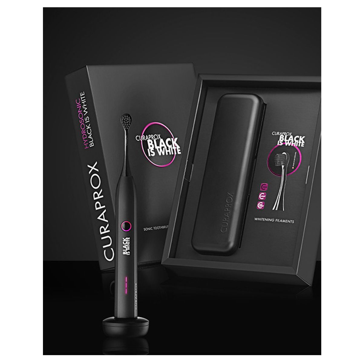 Curaprox Hydrosonic Black is white sonic Toothbrush Curaprox Hydrosonic Black is white sonic Toothbrush