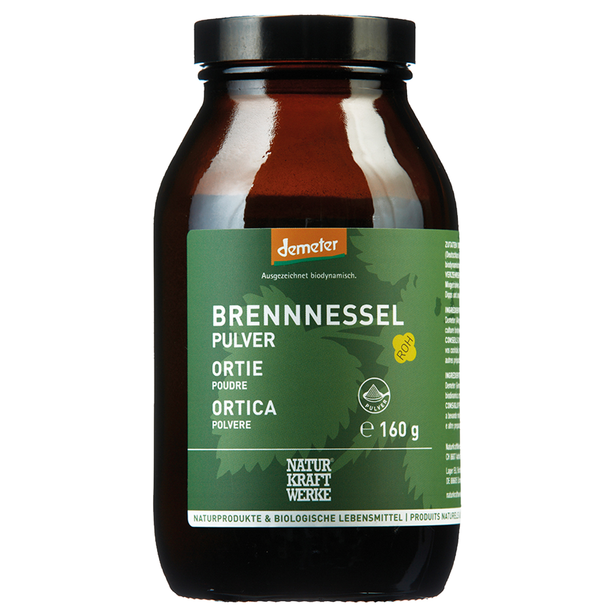 Naturkraftwerke Brennnesselpulver Demeter 160 g Naturkraftwerke Brennnesselpulver Demeter 160 g