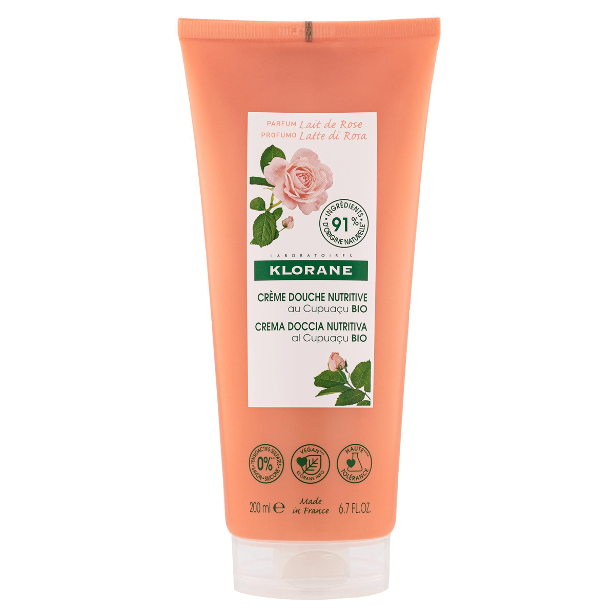 Klorane Duschcreme Rosenmilch 200 ml Klorane Duschcreme Rosenmilch 200 ml