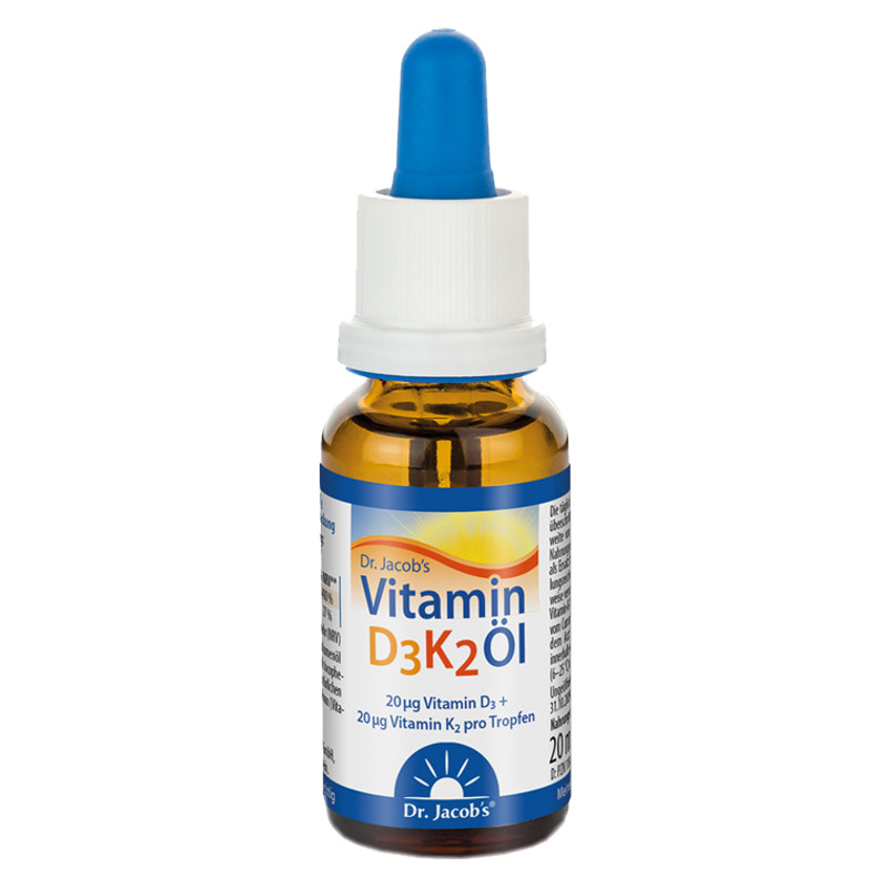 Dr. Jacobs Vitamin D3K2 Öl 20 ml Dr. Jacobs Vitamin D3K2 Öl 20 ml