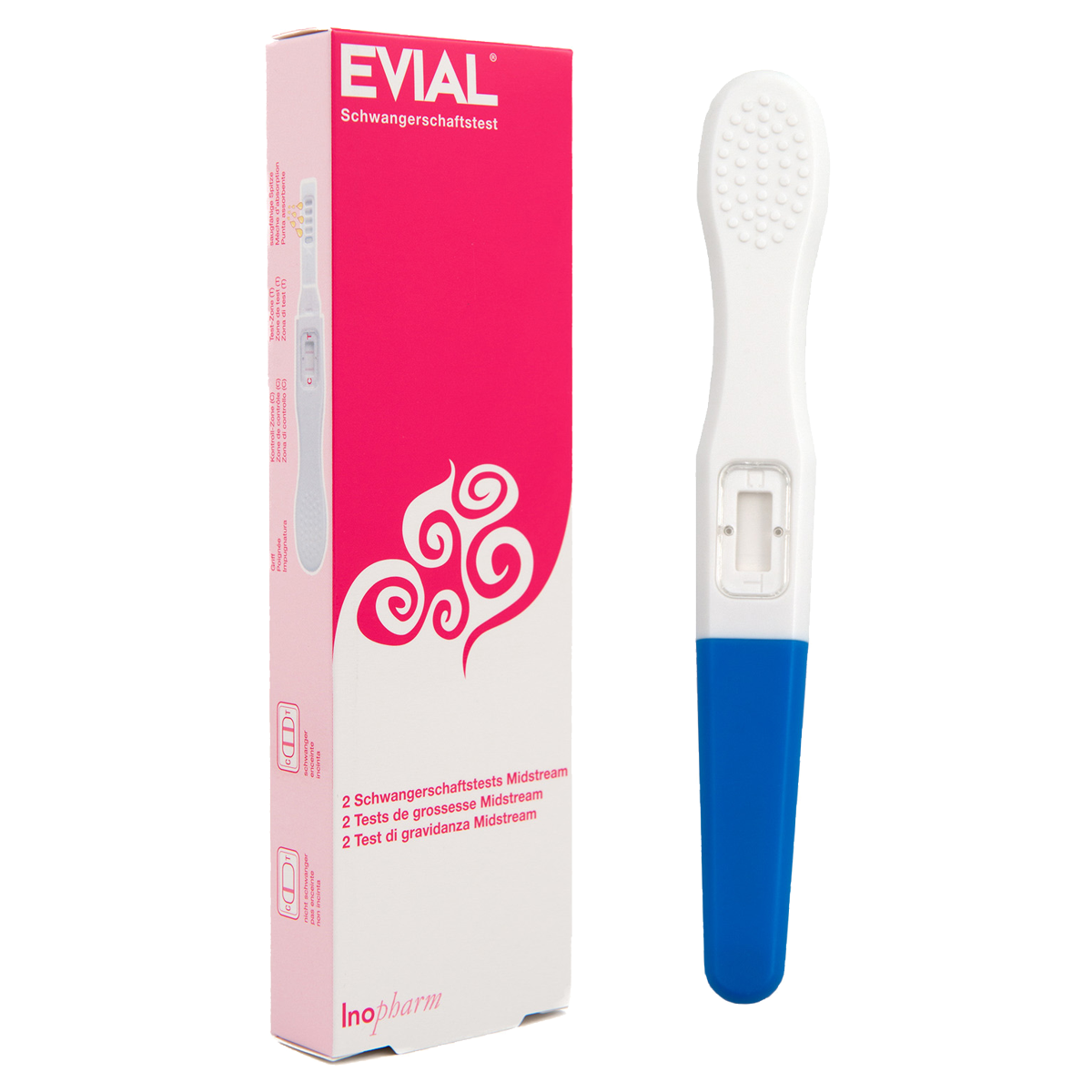 Evial Schwangerschaftstest Midstream 2 Stück Evial Schwangerschaftstest Midstream 2 Stück