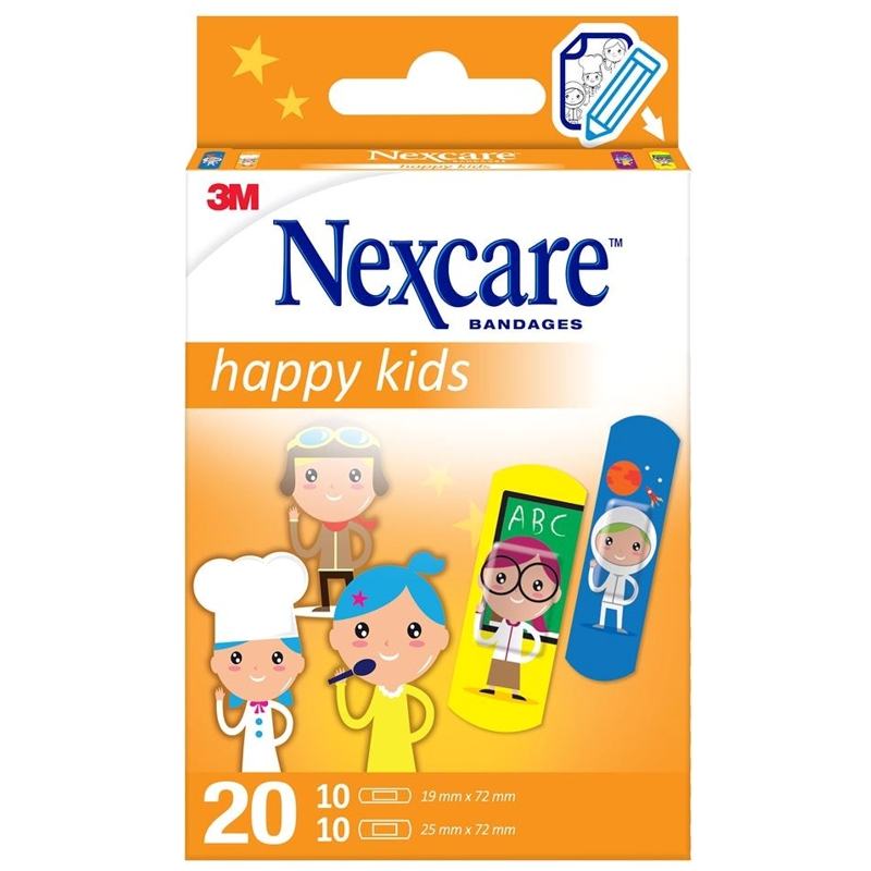 3M Nexcare Happy Kinds Kinderpflaster Professions 20 Stück