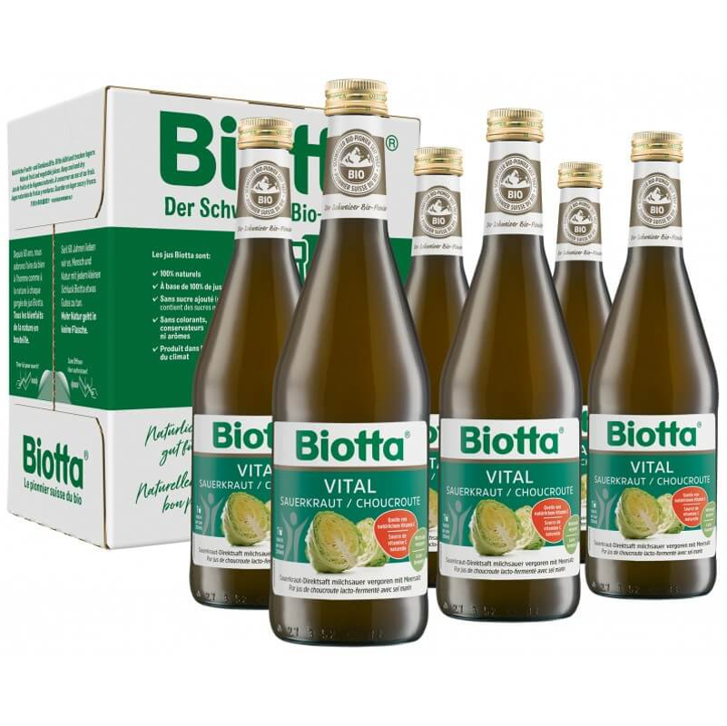 Biotta Vital Sauerkraut Bio 6 fl 5 dl