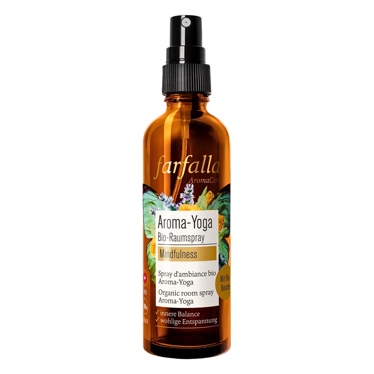 Farfalla Spray d'ambiance bio Aroma-Yoga 75 ml