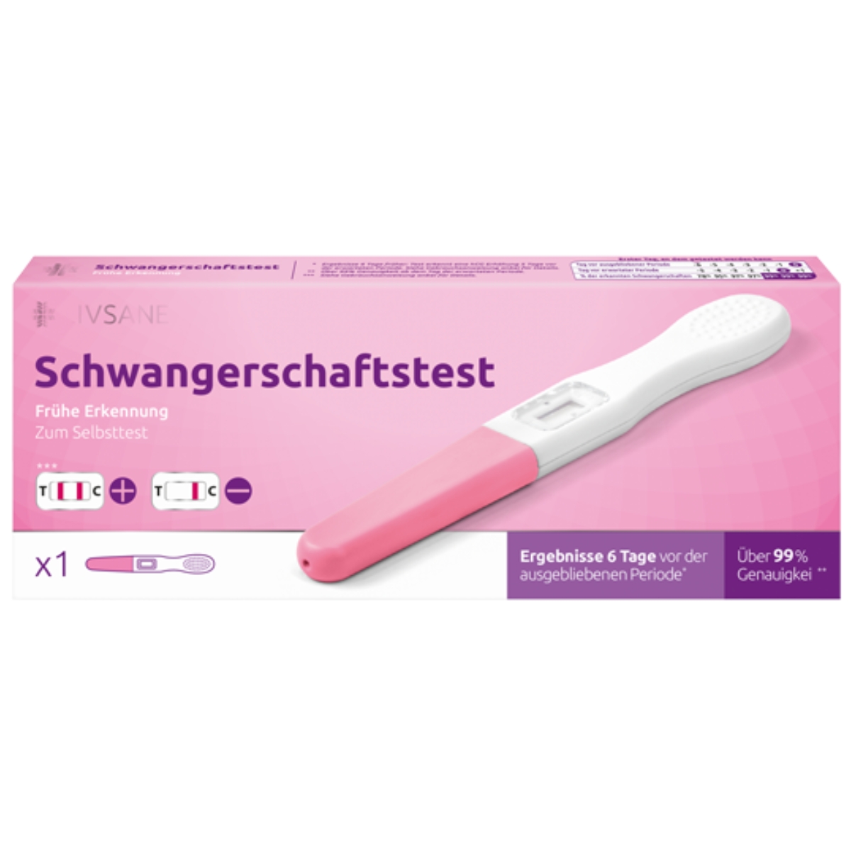 Livsane Schwangerschaftstest frühe Erkennung 
