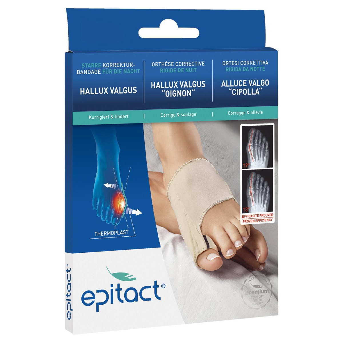 Epitact starre Korrekturbandage für die Nacht M 21.5-23 cm