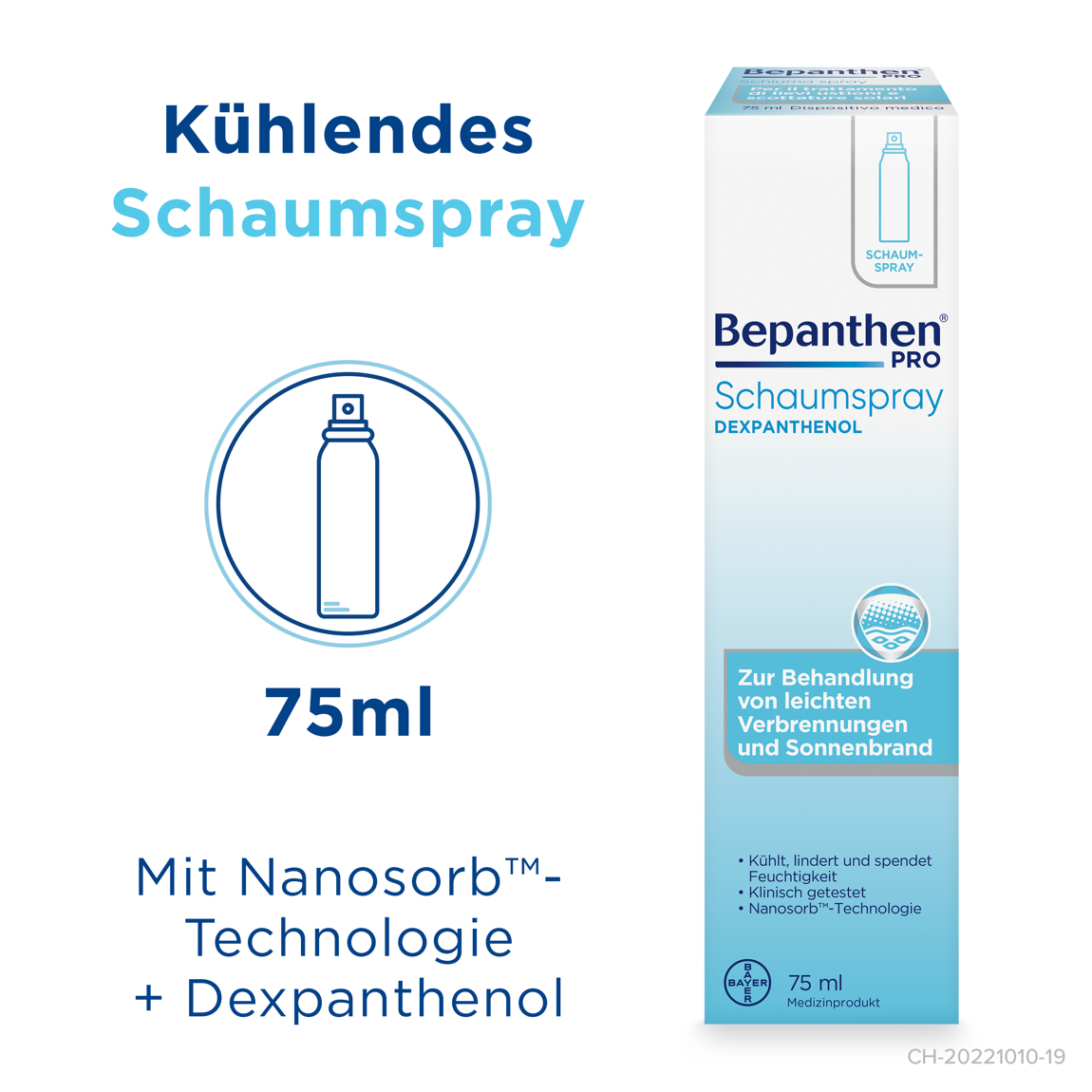 Bepanthen Schaumspray Aerosol 75 ml Bepanthen Schaumspray Aerosol 75 ml