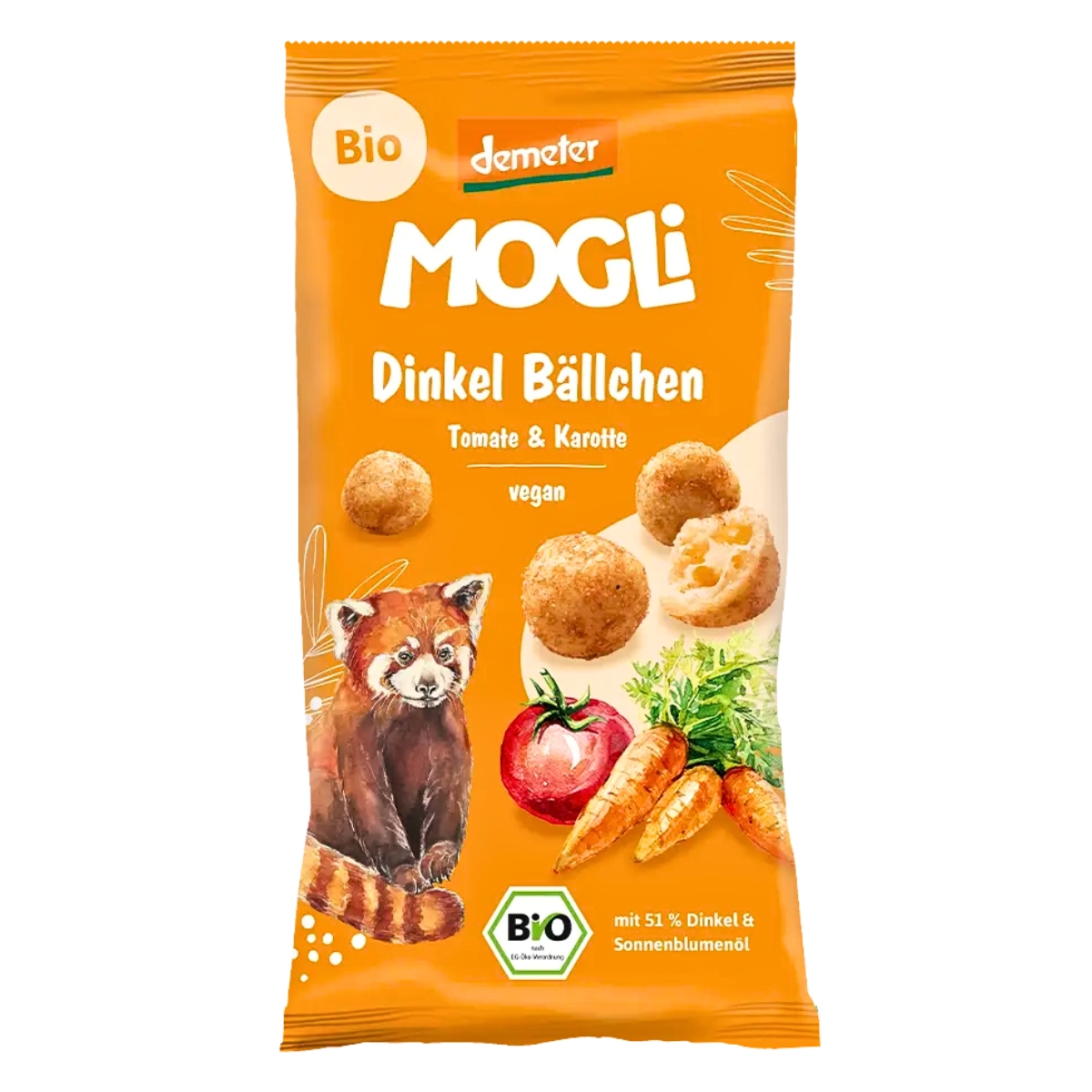 Mogli Dinkel Bällchen Tomate & Karotte Demeter 40 g