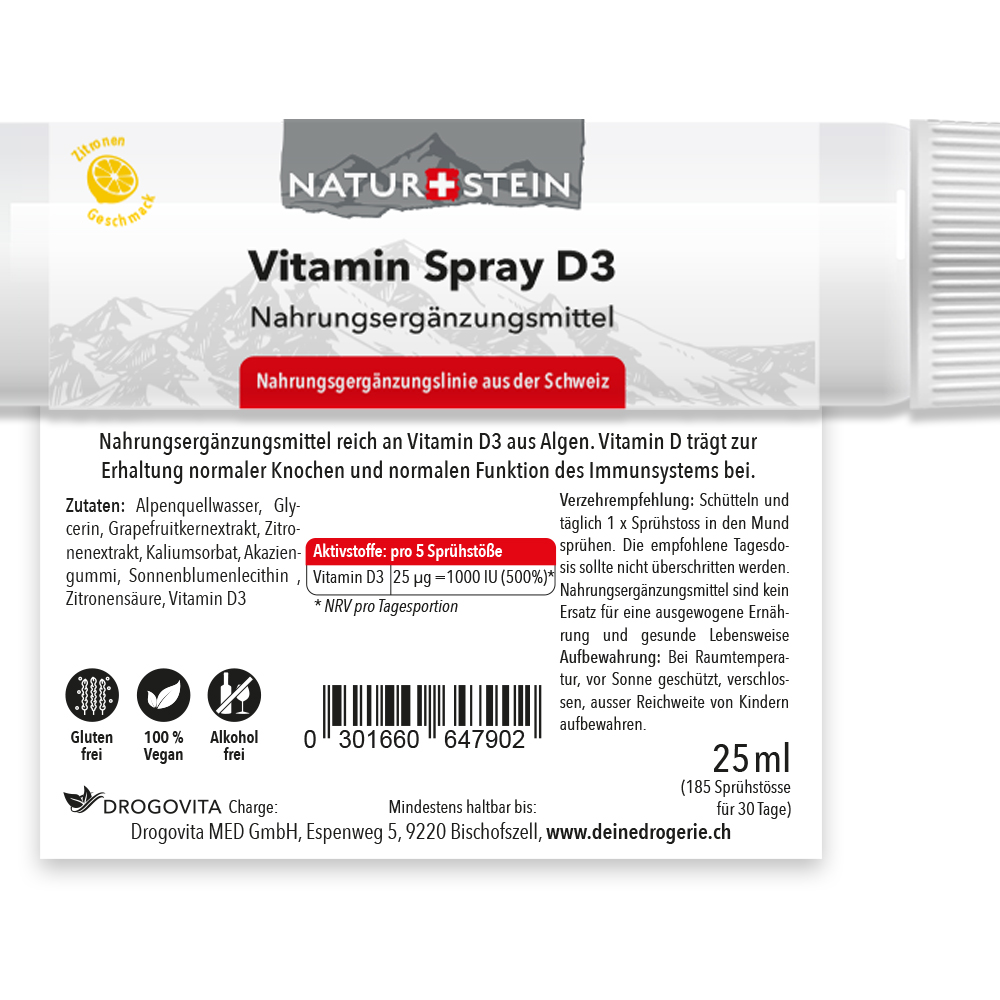 NATURSTEIN Vitamin D3 Spray 25 ml