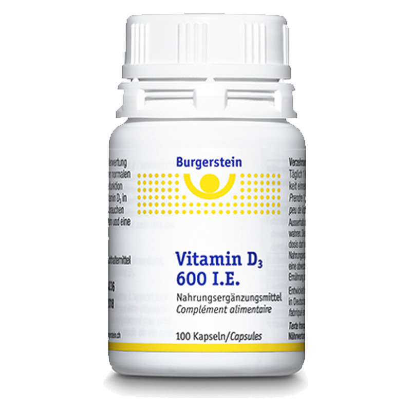 Burgerstein Vitamin D3 Kapseln 600 IE 100 Stück Burgerstein Vitamin D3 Kapseln 600 IE 100 Stück