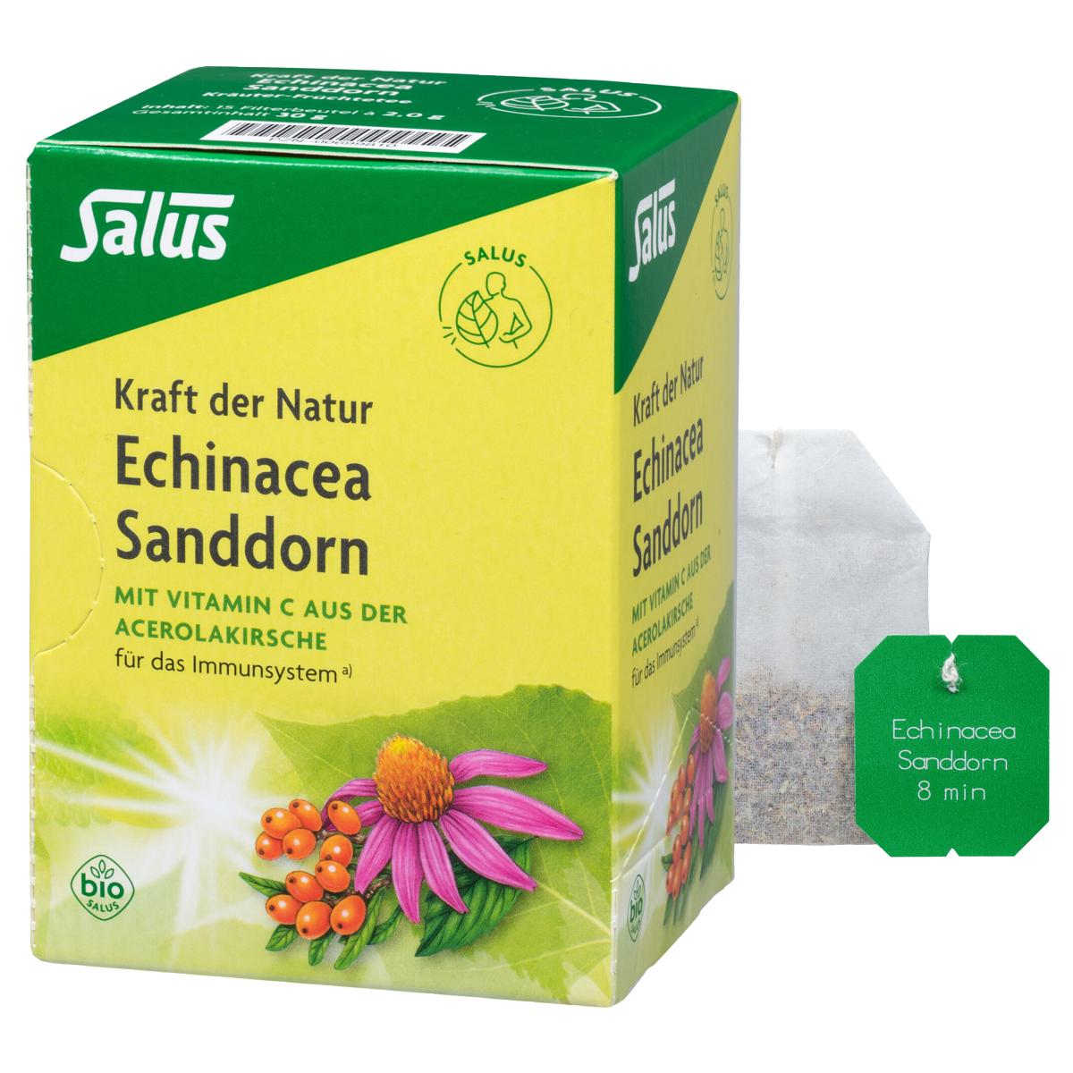 Salus Tee Echinacea Sanddorn Bio Beutel 15 Stück Salus Tee Echinacea Sanddorn Bio Beutel 15 Stück