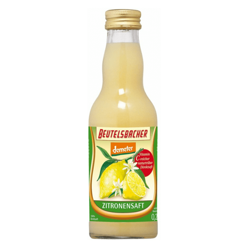 Beutelsbacher Zitronensaft Demeter 200 ml Beutelsbacher Zitronensaft Demeter 200 ml