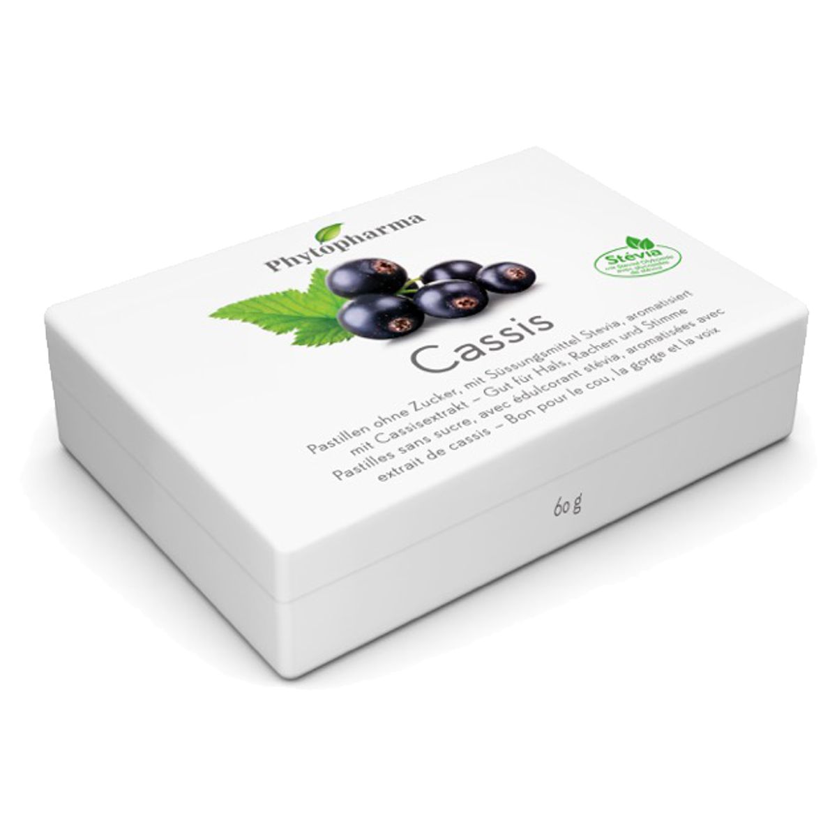 Phytopharma Cassis Pastillen 60 g Phytopharma Cassis Pastillen 60 g