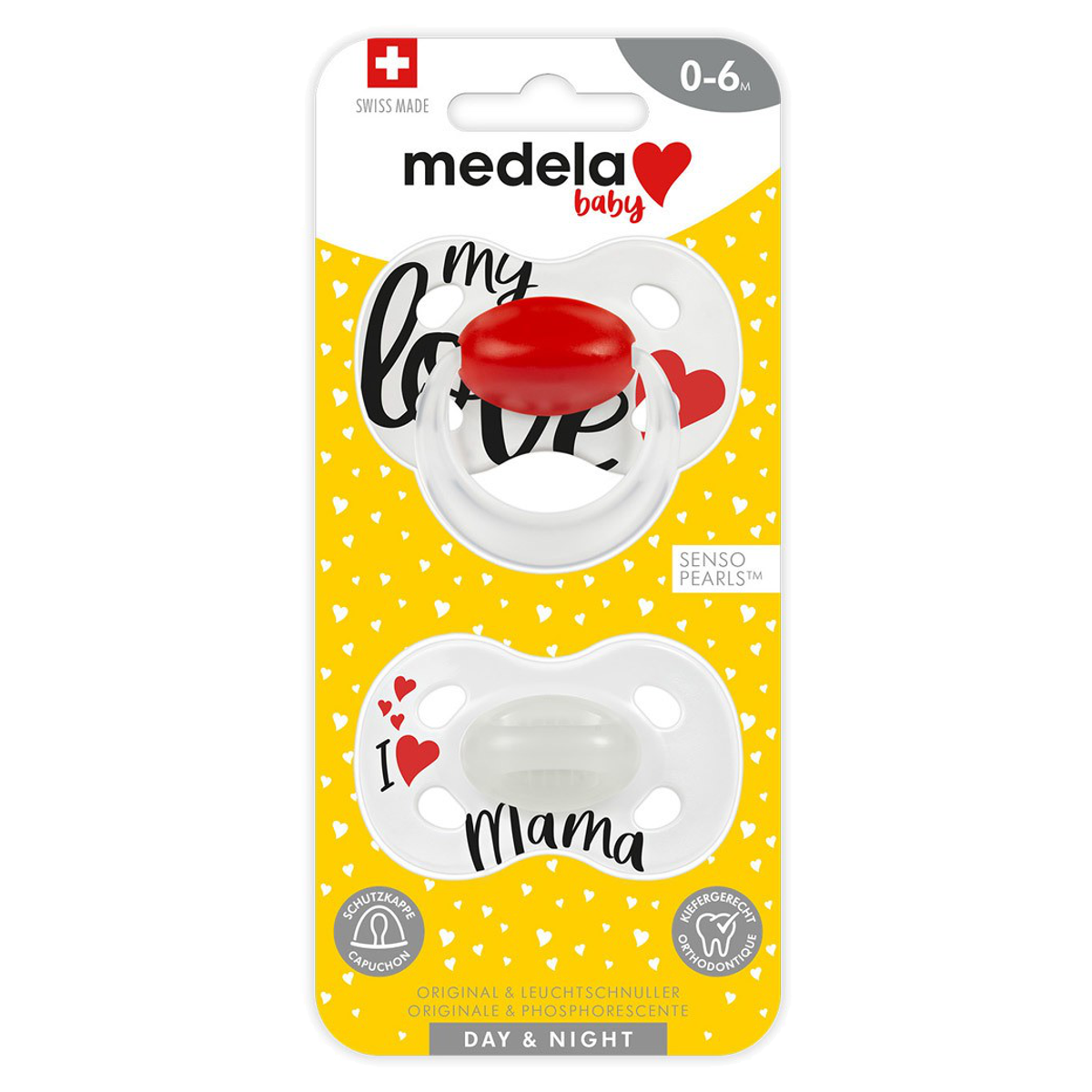 MEDELA Baby Nuggi Day&Night 0-6 2 Stück MEDELA Baby Nuggi Day&Night 0-6 2 Stück