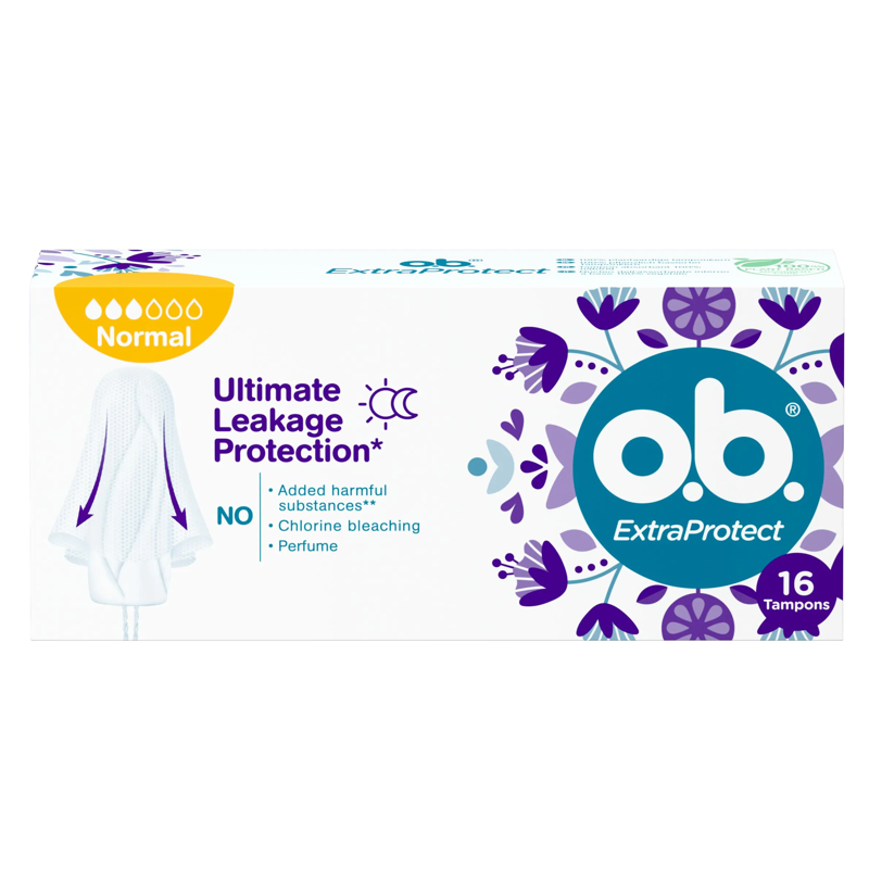 o.b. Tampons ExtraProtect Normal 16 Stück o.b. Tampons ExtraProtect Normal 16 Stück