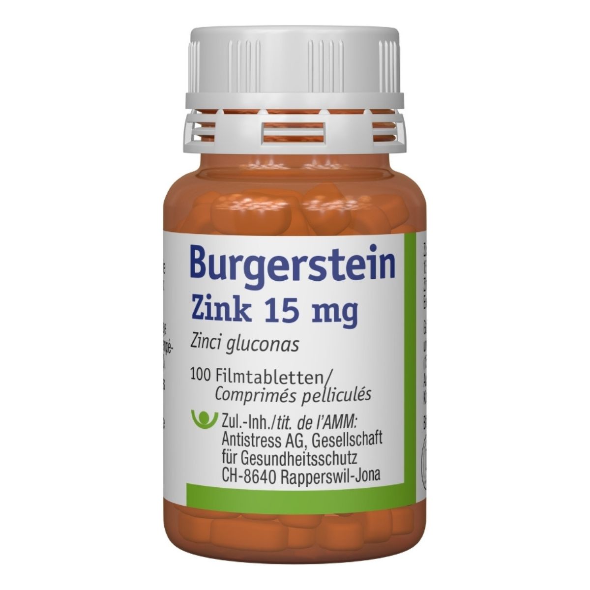 Burgerstein Zink Tabletten 15 mg 100 Stück