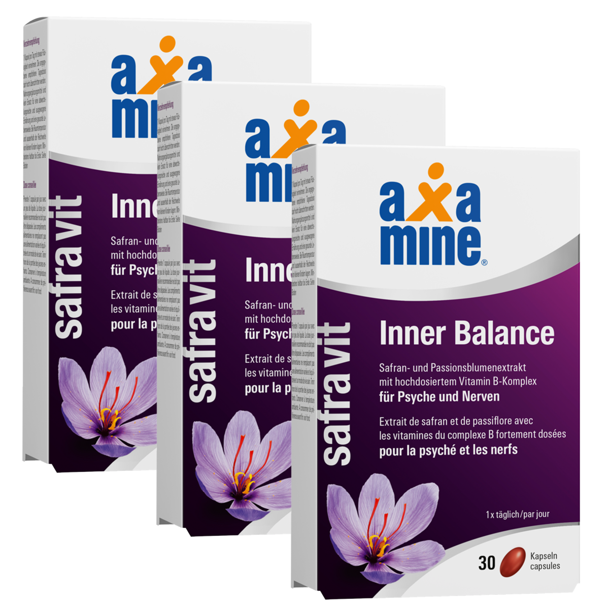 Axamine SafraVit Inner Balance 3x 30 Kapseln Axamine SafraVit Inner Balance 3x 30 Kapseln