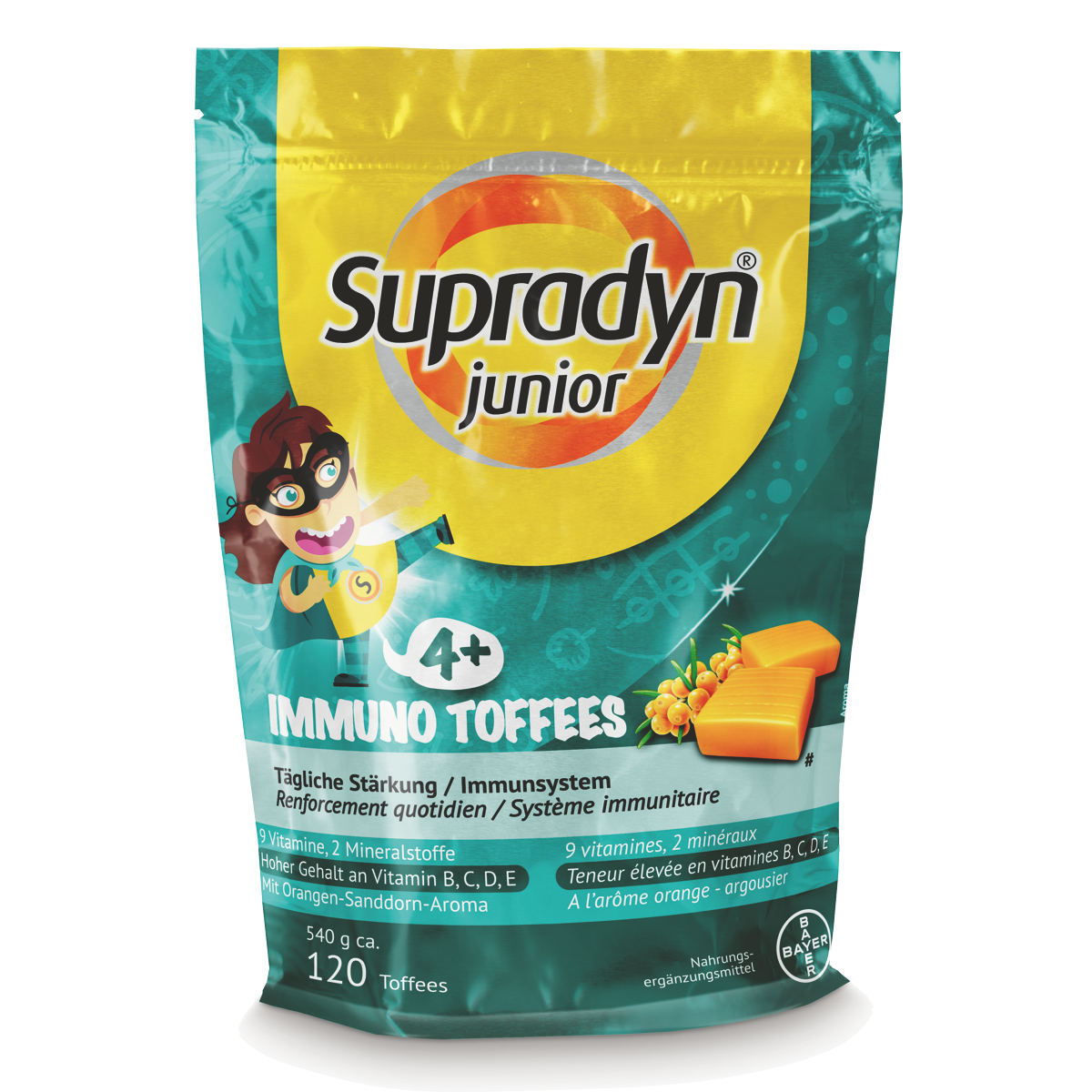 Supradyn junior Immuno Toffees Beutel 120 Stück Supradyn junior Immuno Toffees Beutel 120 Stück