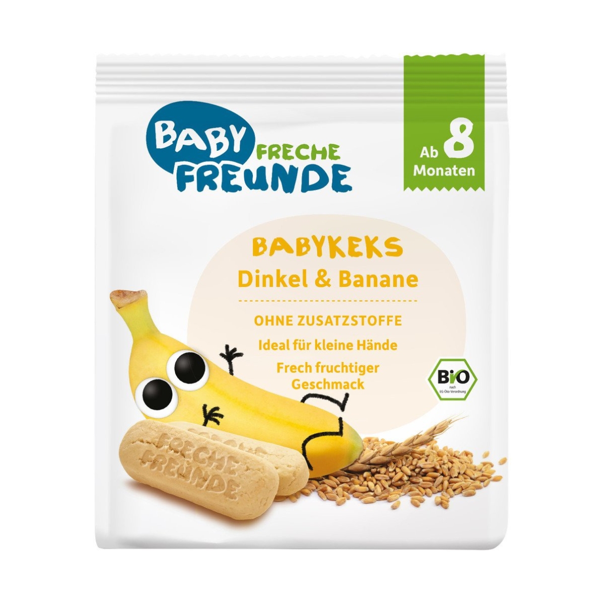 Biscuits pour bébé à l'épeautre et à la banane 100 g Biscuits pour bébé à l'épeautre et à la banane 100 g