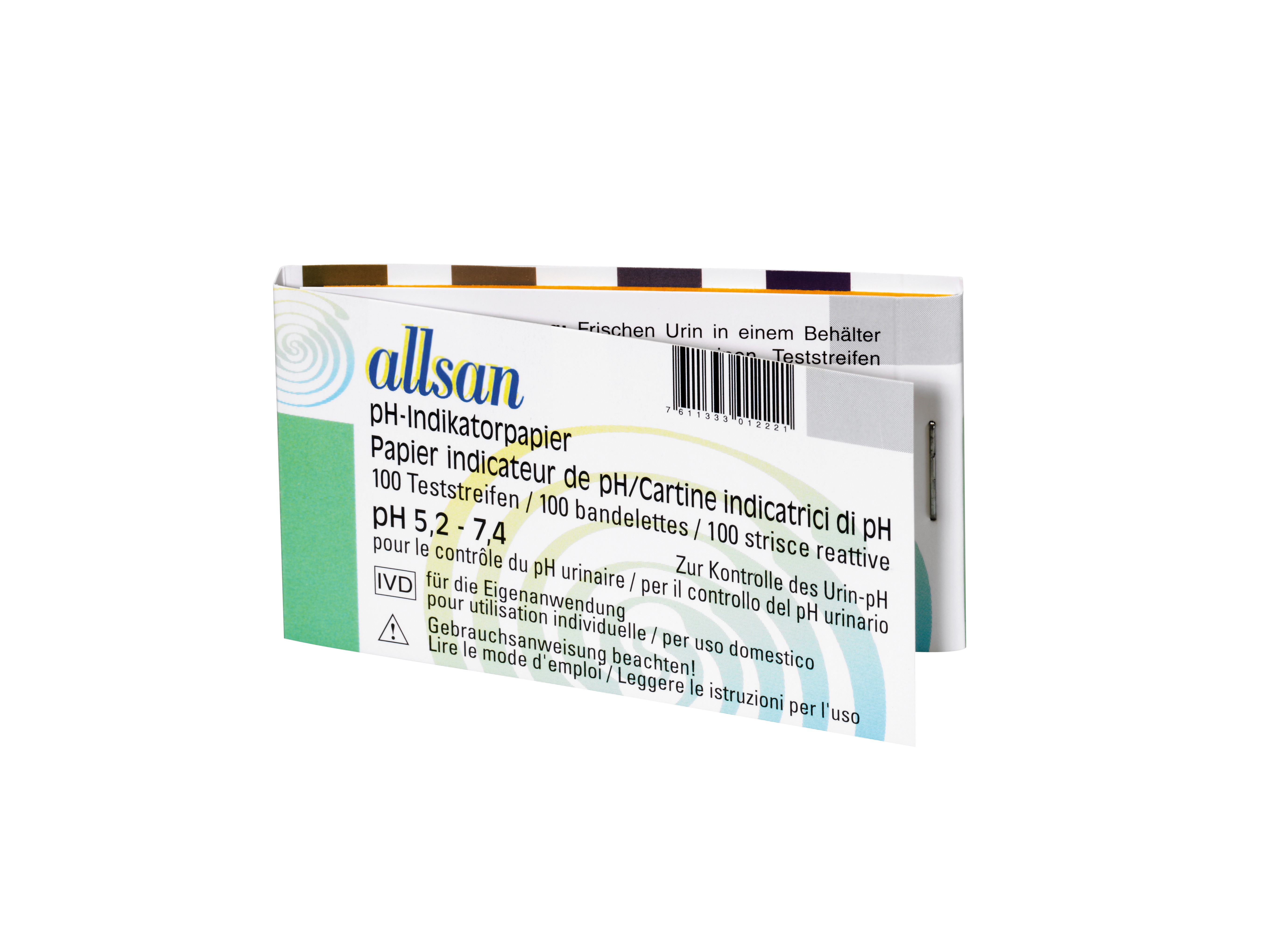 Allsan pH Indikatorpapier 5.2-7.4 100 Stück Allsan pH Indikatorpapier 5.2-7.4 100 Stück