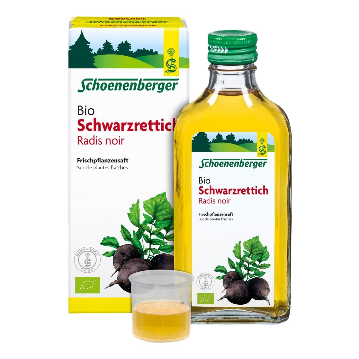 Jus de radis noir bio Schoenenberger 200 ml