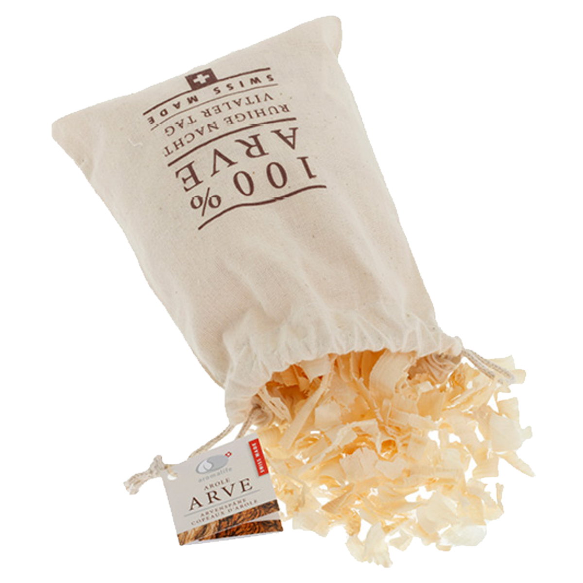 Aromalife Arvenspäne im Baumwollbeutel 35 g Aromalife Arvenspäne im Baumwollbeutel 35 g