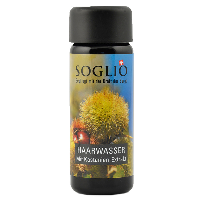 Soglio Haarwasser mit Kastanien-Extrakt Flasche 100 ml Soglio Haarwasser mit Kastanien-Extrakt Flasche 100 ml