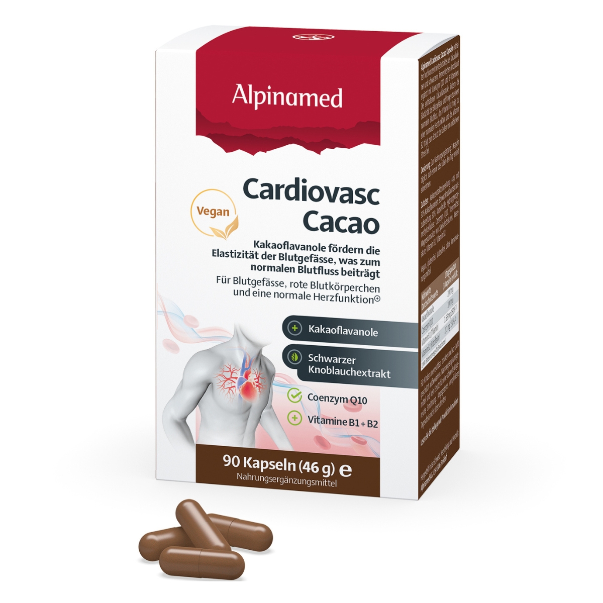 Alpinamed Cardiovasc Cacao Kapseln 90 Stück
