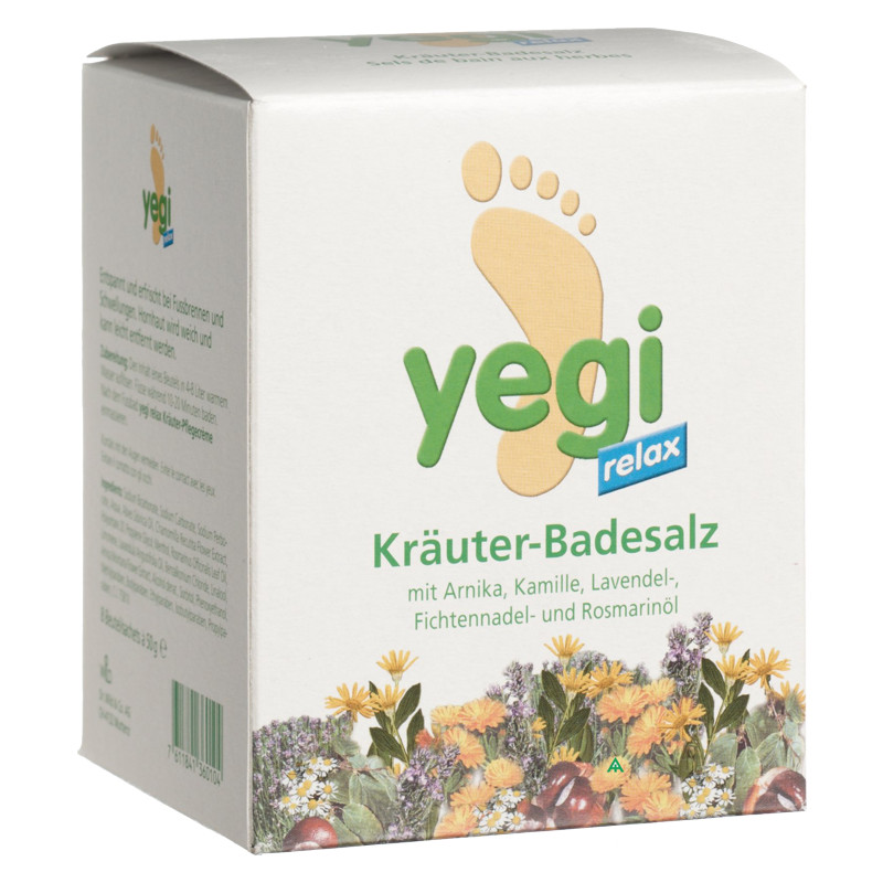 Image of Yegi Relax Kräuter Fussbadesalz 8 Beutel 50 g