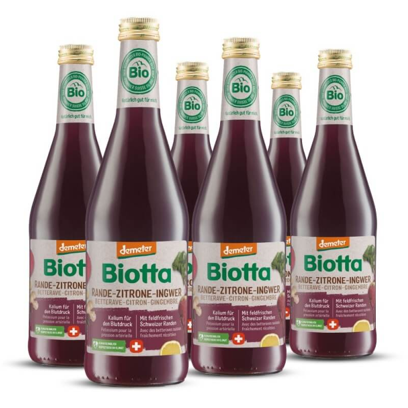 Biotta Rande Zitrone Ingwer Demeter 6 Fl 5 dl Biotta Rande Zitrone Ingwer Demeter 6 Fl 5 dl