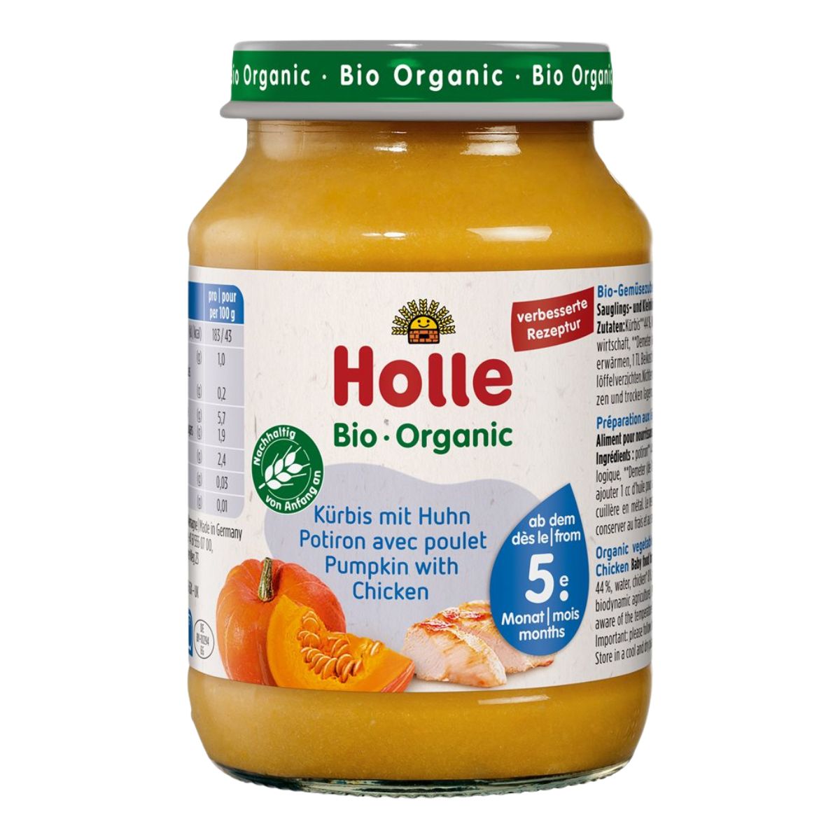 Holle Kürbis mit Huhn 190 g