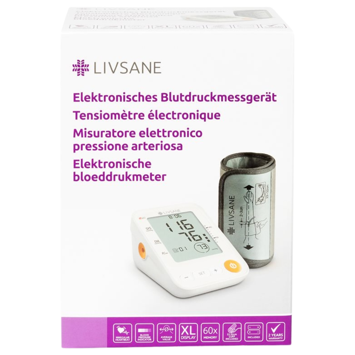 Livsane elektronisches Blutdruckmessgerät