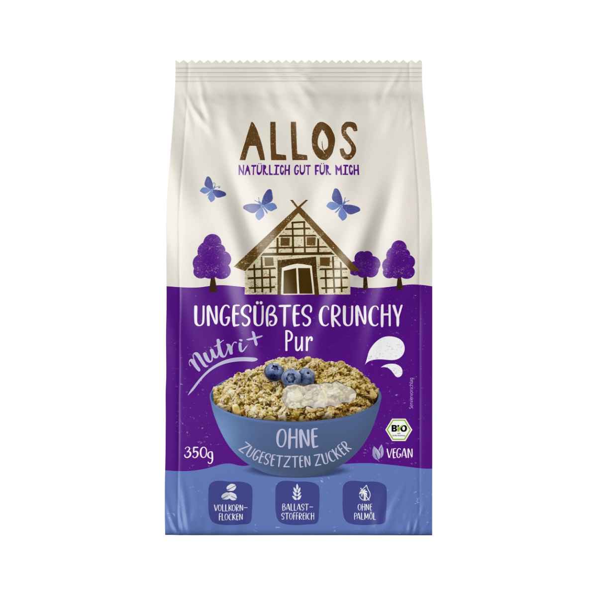 ALLOS Nutri+ ungesüsstes Crunchy Pur 350 g ALLOS Nutri+ ungesüsstes Crunchy Pur 350 g