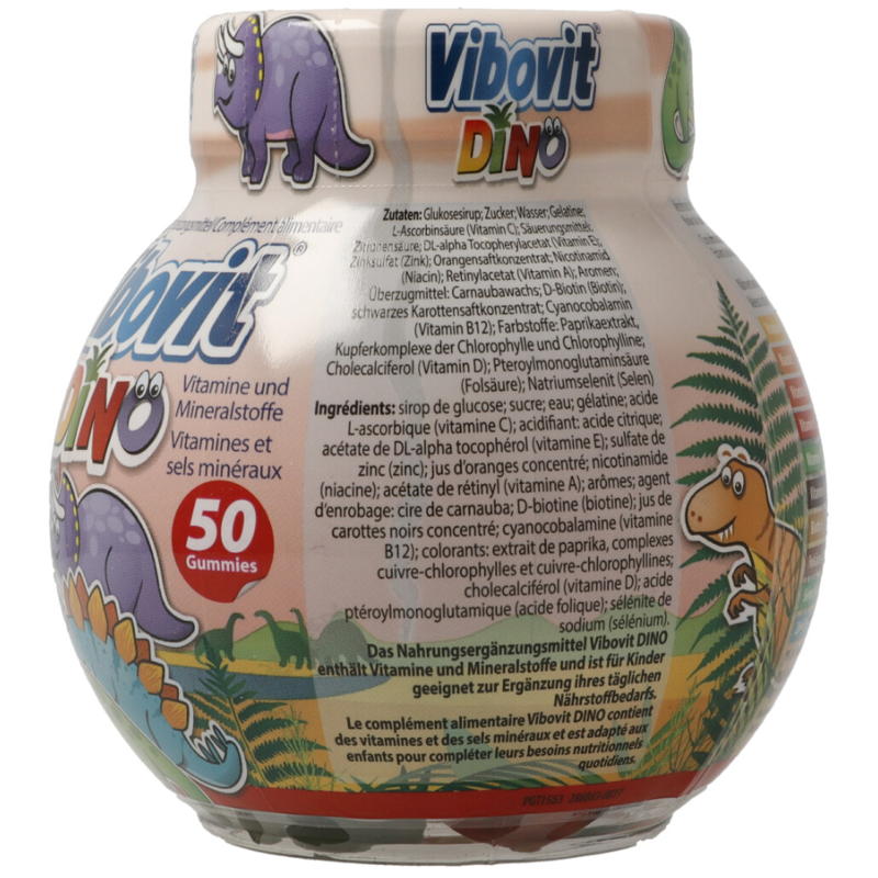 Vibovit Dino Fruchtgummis Dose 50 Stück Vibovit Dino Fruchtgummis Dose 50 Stück