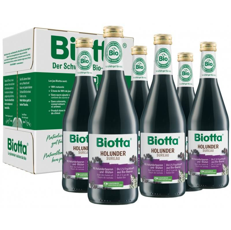 Biotta Holunder Bio 6 fl 5 dl