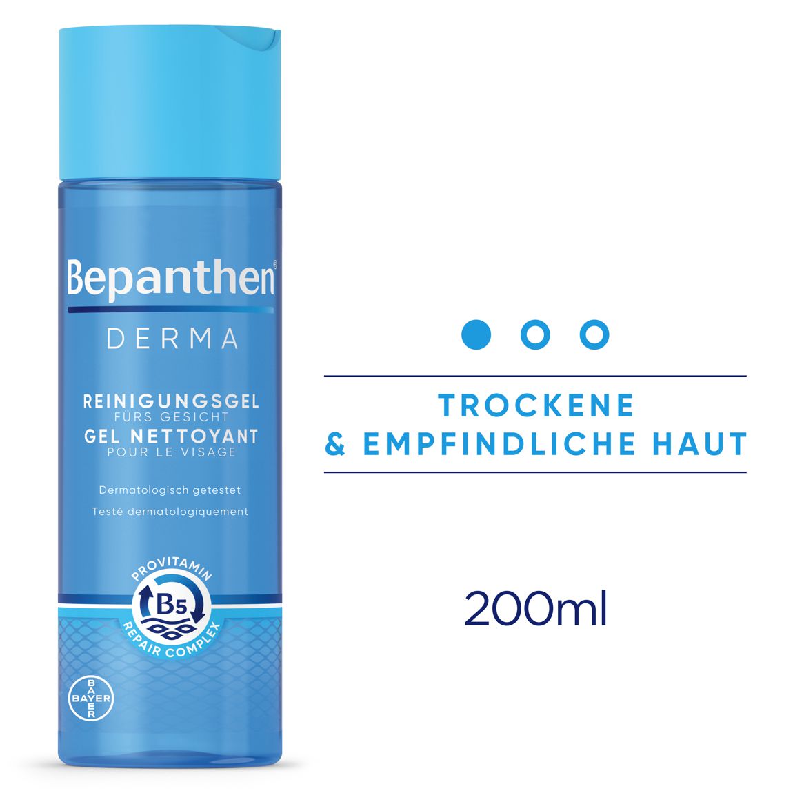 Bepanthen Derma Reinigungsgel fürs Gesicht 200 ml Bepanthen Derma Reinigungsgel fürs Gesicht 200 ml