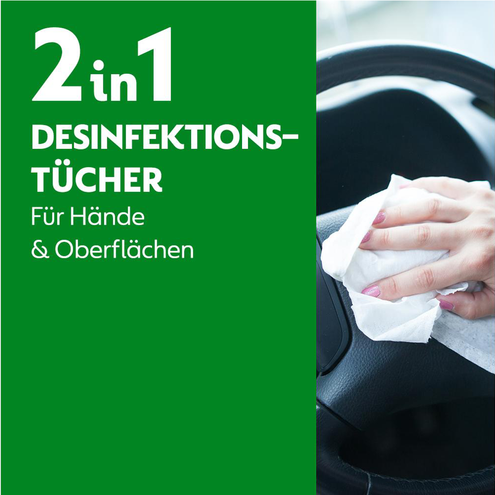 Dettol 2 in 1 Desinfektions-Tücher für Hände und Oberflächen