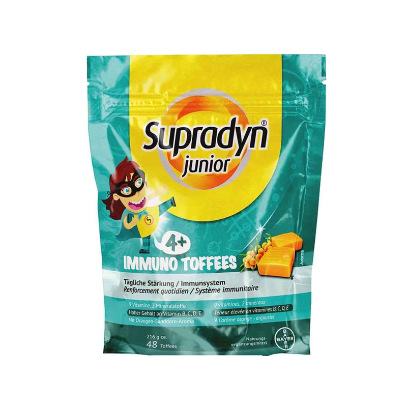 Supradyn junior immno Toffees Beutel 48 Stück Supradyn junior immno Toffees Beutel 48 Stück