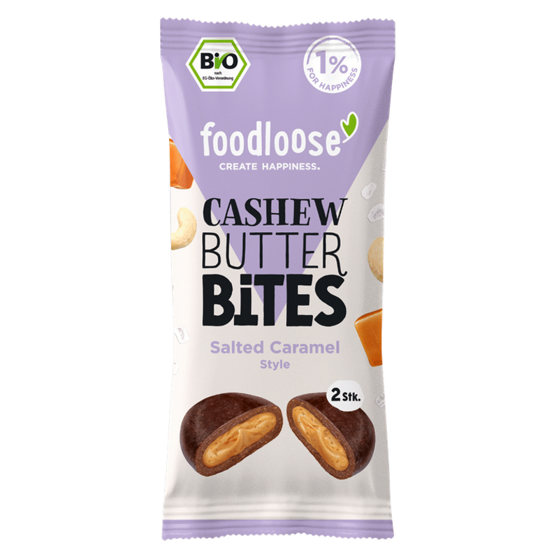 Foodloose Cashew Butter Bites Salted Caramel 40 g Foodloose Cashew Butter Bites Salted Caramel 40 g