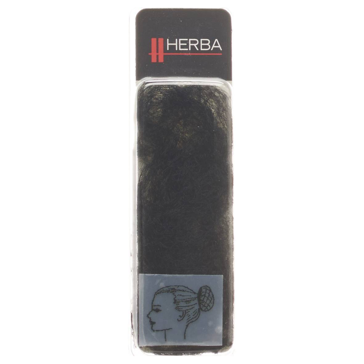  Herba Chignon-Netze, schwarz, 3 Stk.