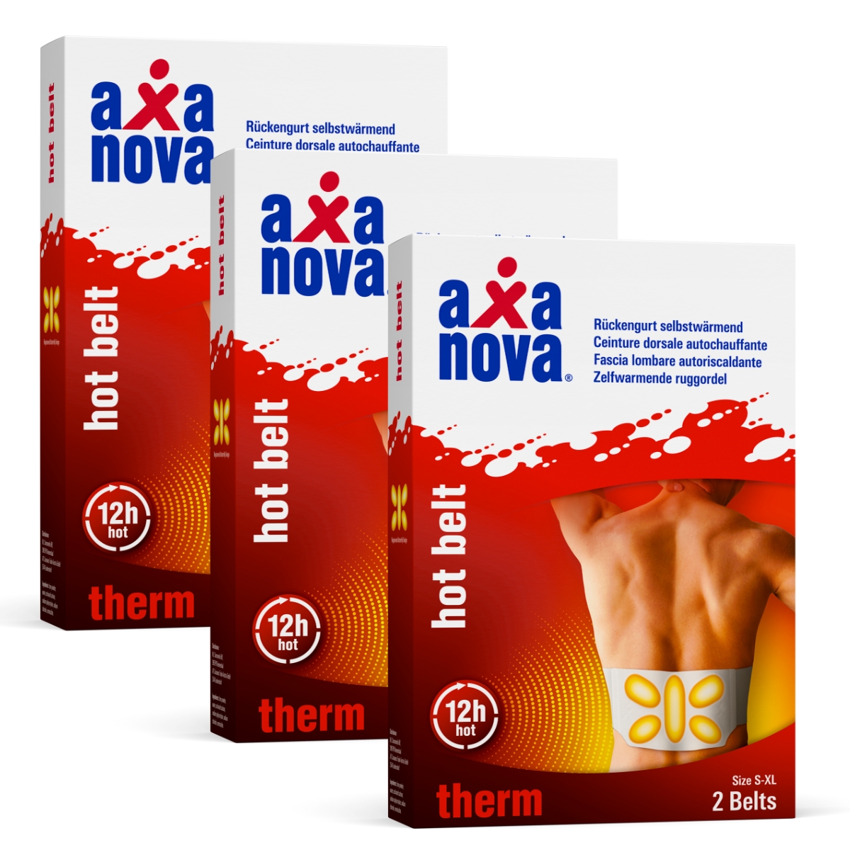 Axanova Hot Belt 3x 2 Stück Axanova Hot Belt 3x 2 Stück