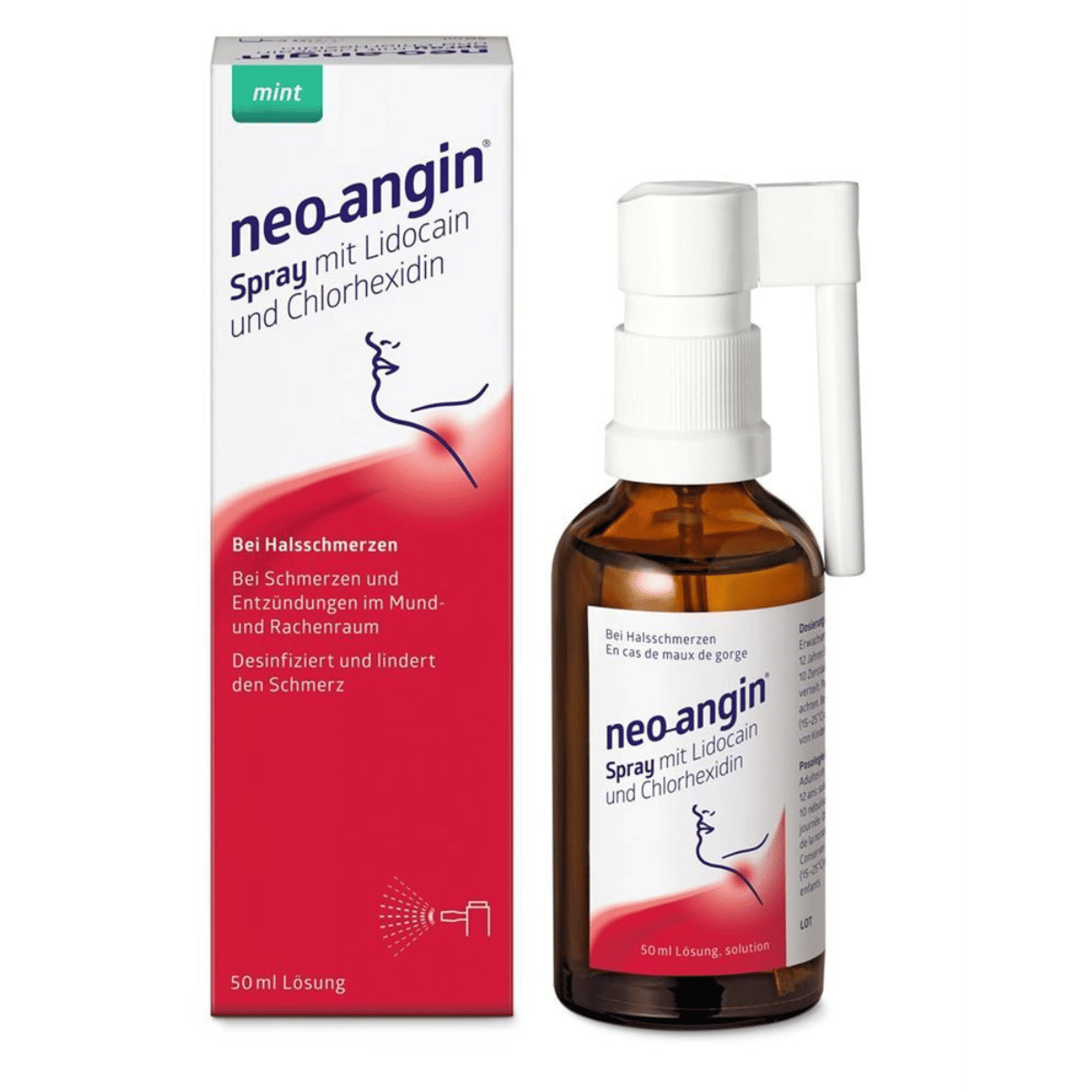 Neo-Angin Spray mit Lidocain Chlorhexidin 50 ml