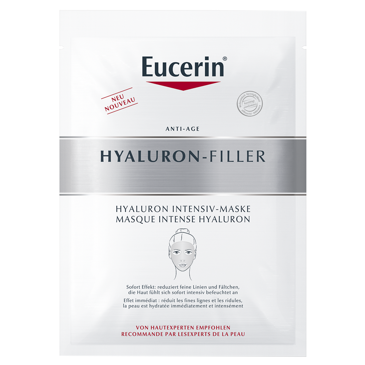 Eucerin Hyaluron-Filler Maske Beutel 1 Stück Eucerin Hyaluron-Filler Maske Beutel 1 Stück