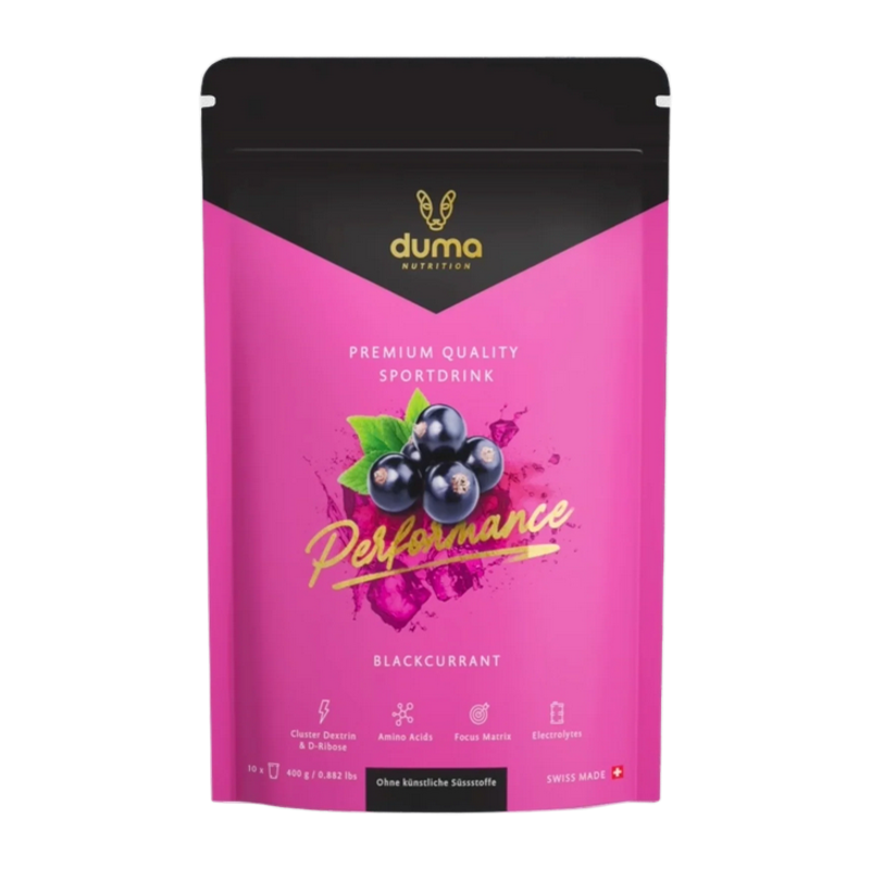 Duma Performance Isotonisches Sportgetränk schwarze Johannisbeere