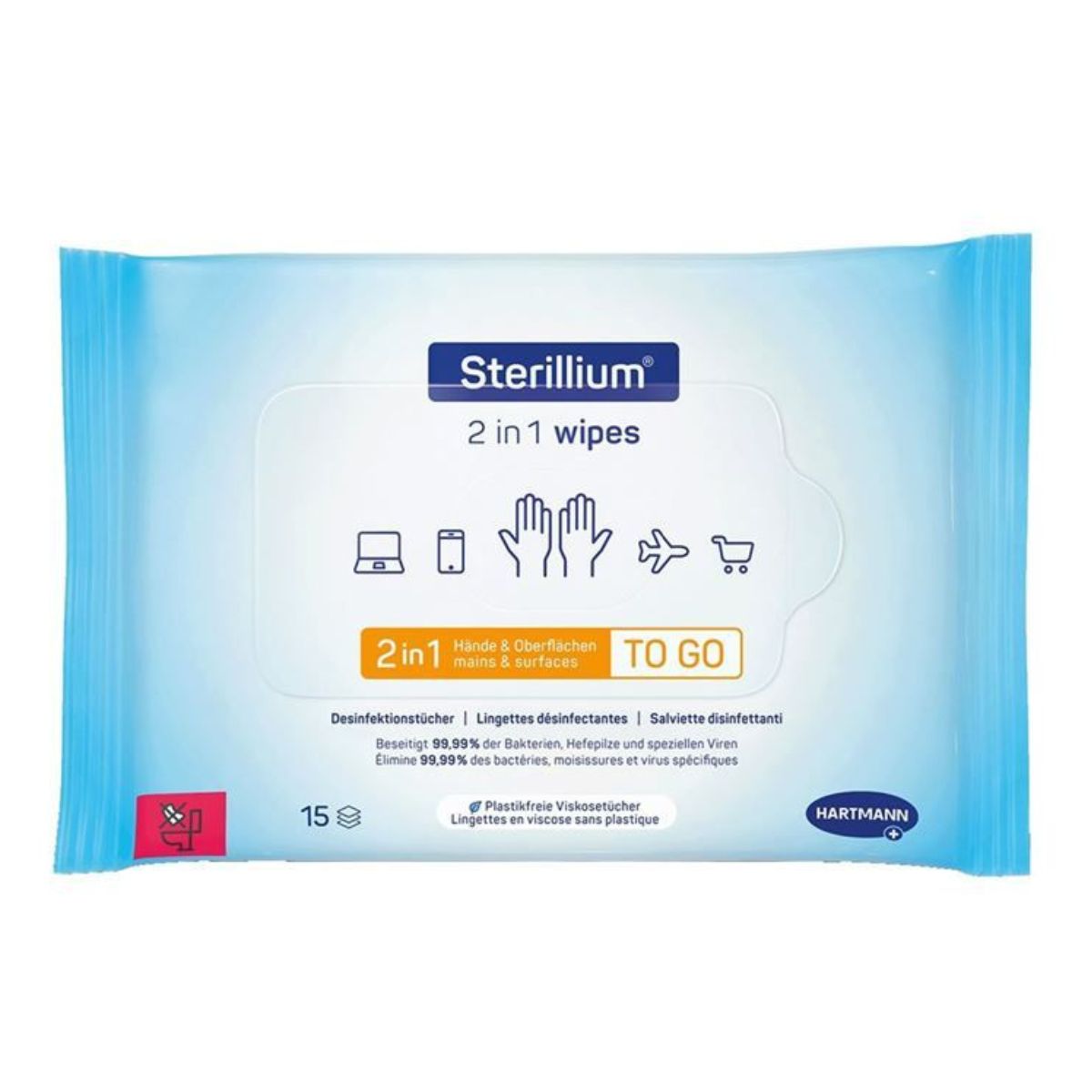 Sterillium 2in1 Wipes 15 Stück