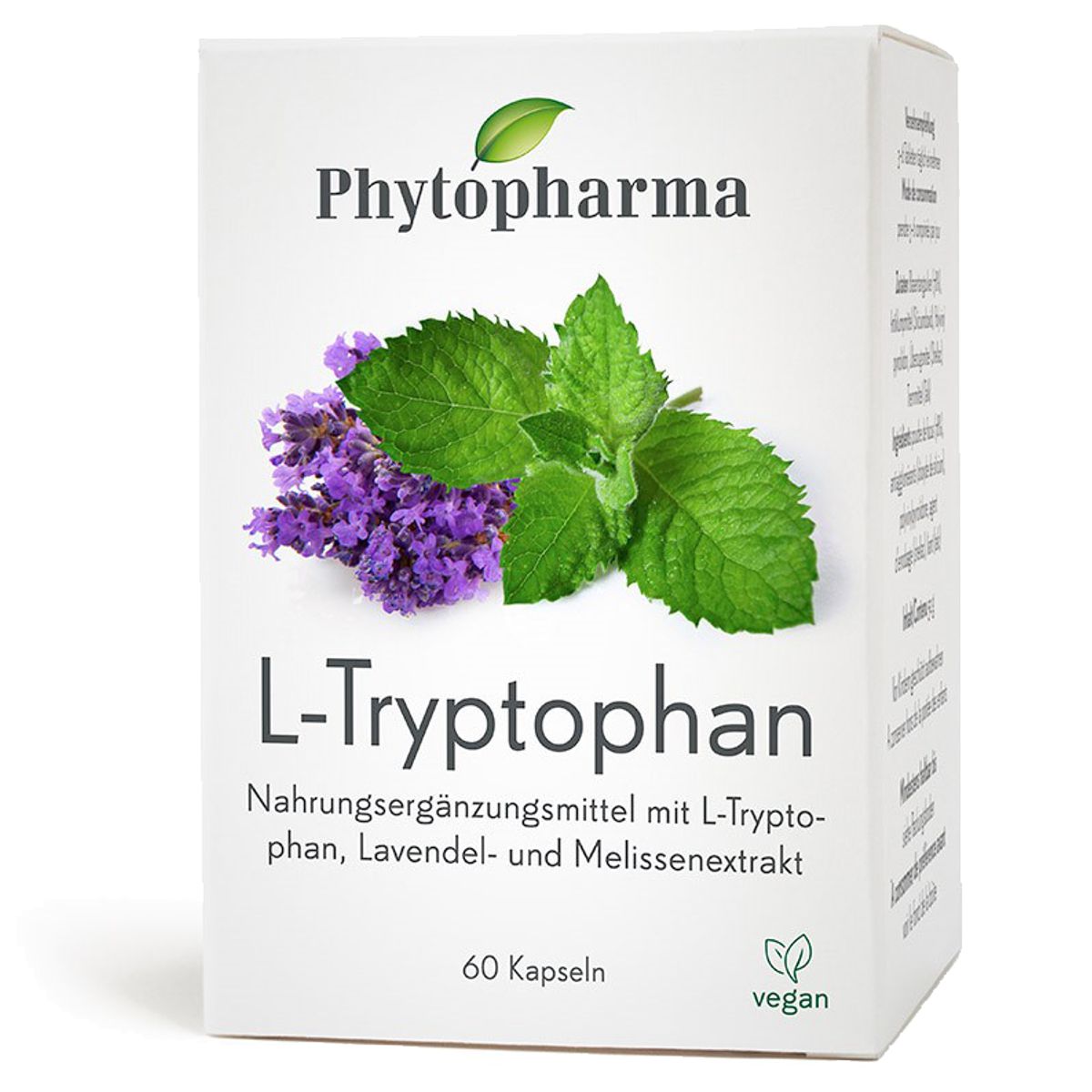 Phytopharma L-Tryptophan Kapseln Dose 60 Stück Phytopharma L-Tryptophan Kapseln Dose 60 Stück