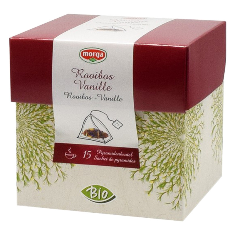 MORGA Rooibostee Vanille Pyramide Bio 15 Stück MORGA Rooibostee Vanille Pyramide Bio 15 Stück