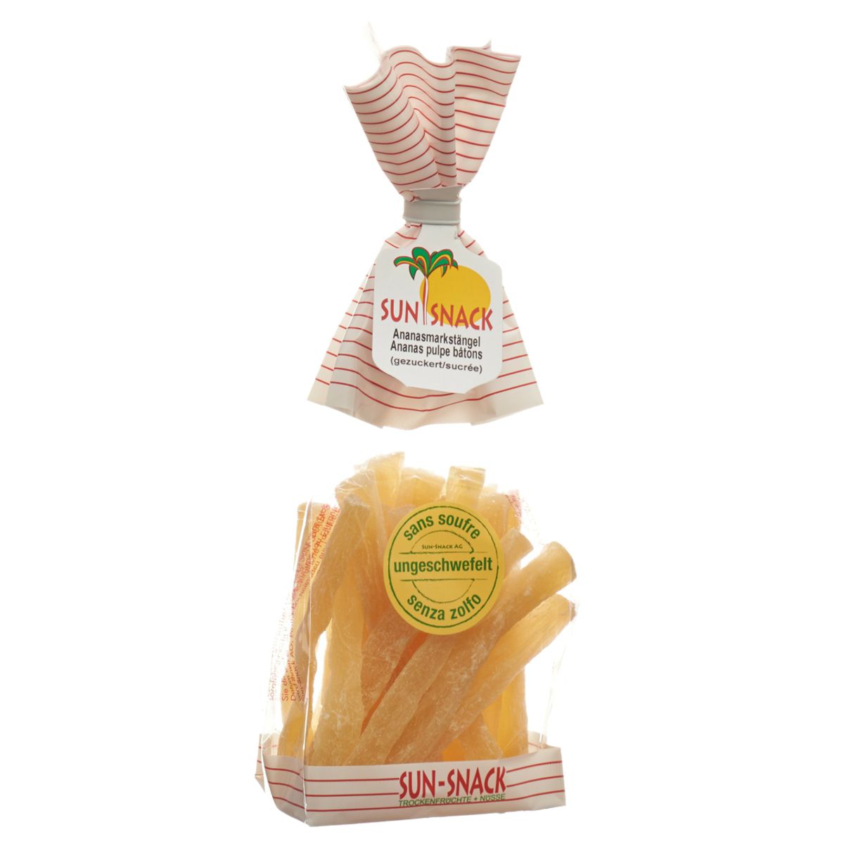 Sun Snack Ananasmarkstängel Btl 200 g Sun Snack Ananasmarkstängel Btl 200 g