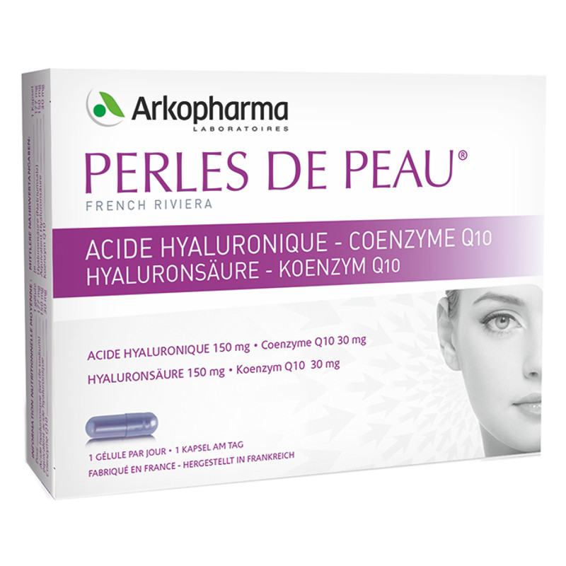 Arkopharma Perles de peau Hyaluronsäure + Q10 30 Kapseln Arkopharma Perles de peau Hyaluronsäure + Q10 30 Kapseln
